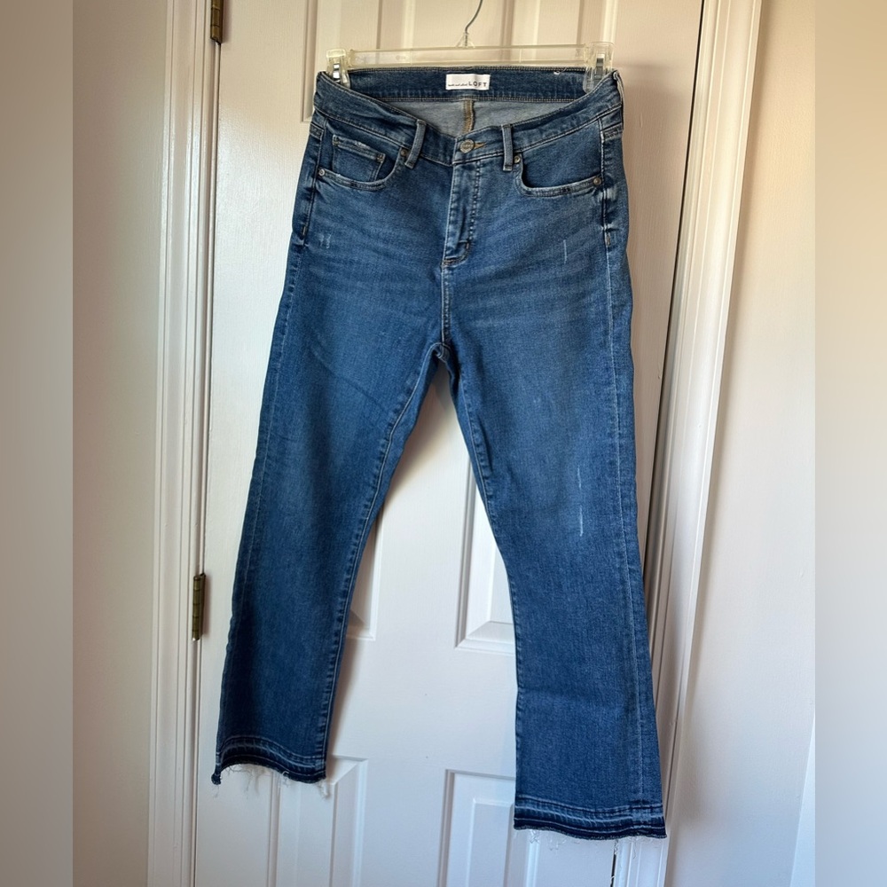 Loft Flare Crop Jeans Size 29